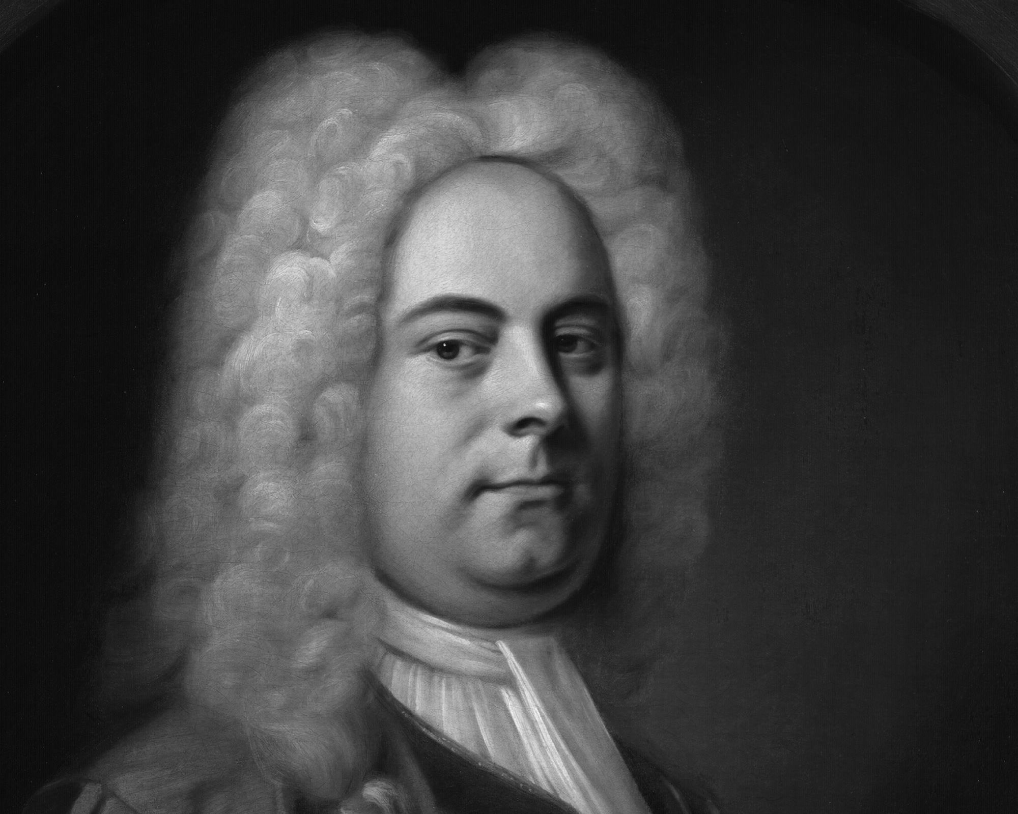George Friedrich Händel — period oil likeness by Balthasar Denner, about 1726–1728, not a photograph and not from Lottie’s book