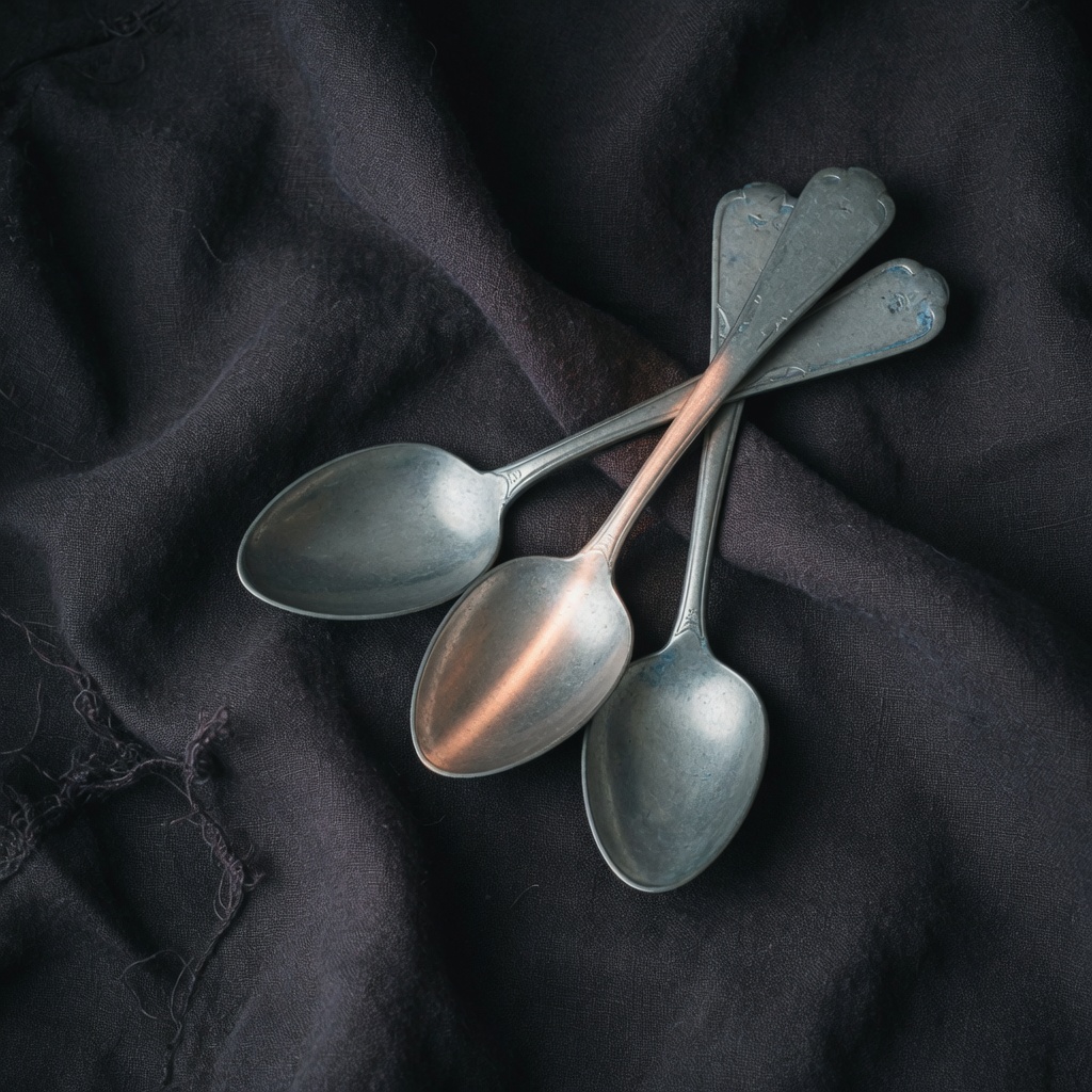John Fasson — pewter still, steward interpretation, not a historical likeness