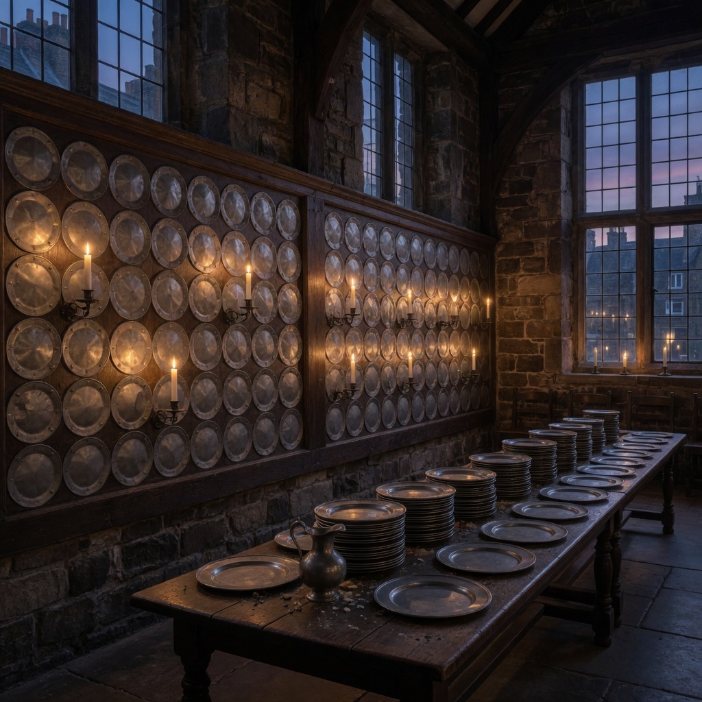 Worshipful Company of Pewterers — pewter still, steward interpretation, not a historical likeness